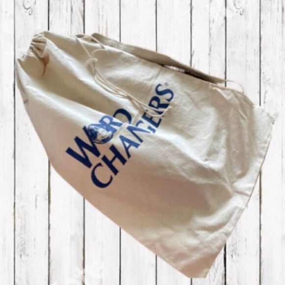 WORLD CHANGERS Logo Canvas Duffle Bag Large OVERSIZED 28x19” Draw String Vintage - Picture 12 of 12